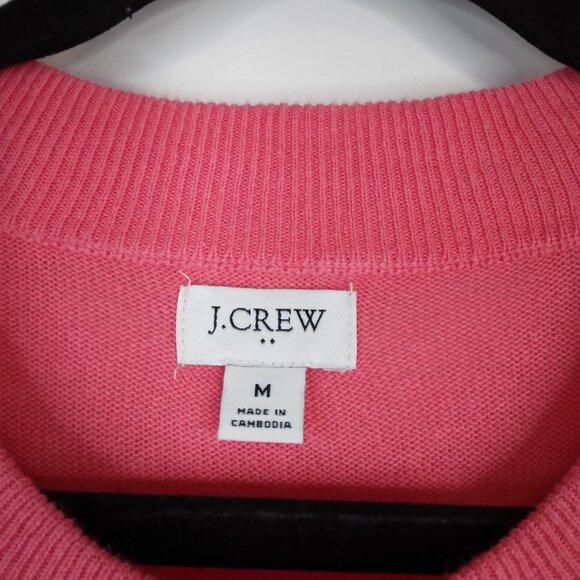 J. Crew Oversized Lightweight Pink Sweater Size M - Picture 6 of 10